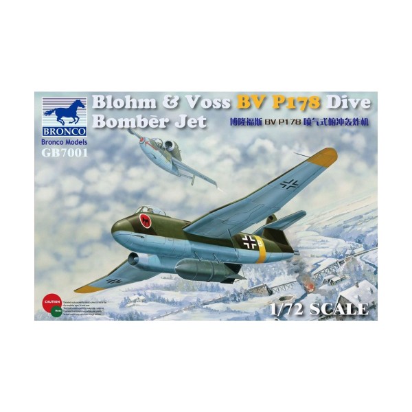 Blohm & Voss BV P178 Dive Bomber Jet - 1:72e - Bronco Models - Bronco-BRM7001