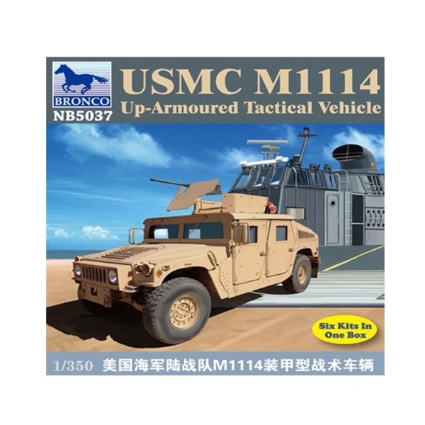 Maquette Véhicule Militaire : USMC M-1114 Up-Armoured Tactical - Bronco-BRM5037