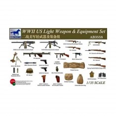 Maquette Accessoires Militaires : Set armes légères et équipements US Army