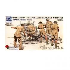 Militärfiguren: 17/25 pdr Panzerabwehrkanonen-Besatzungsset