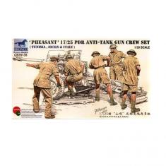 17/25 pdr Anti-Tank Gun Crew Set - 1:35e - Bronco Models