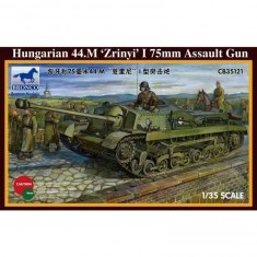 Maqueta de tanque: Cañón de asalto húngaro 44.M Zrinyi I de 75 mm