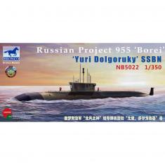 Maquette sous-marin : le class Borei K-535 Iouri Dolgorouki