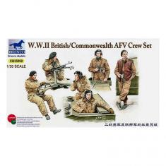 Figurines militaires : Équipage de char britannique  Commonwealth AFV