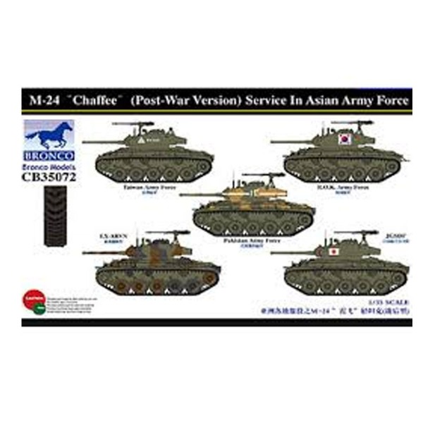 M-24 Chaffee(Post-War Version) Service In Asia Army force- 1:35e - Bronco Models - Bronco-BRM35072
