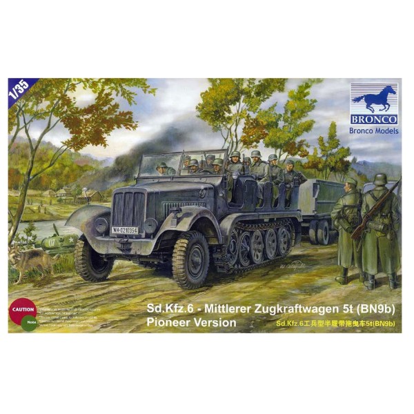 SdKfz.6 Mittlerer Zugkraftwagen 5t(BN9b) Pioneer Version- 1:35e - Bronco Models - Bronco-BRM35041