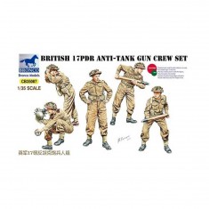 Figurines : Set Artilleurs britanniques 17pdr anti-char