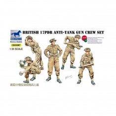 Figuren: Britisches 17pdr-Panzerabwehrgeschütz-Set