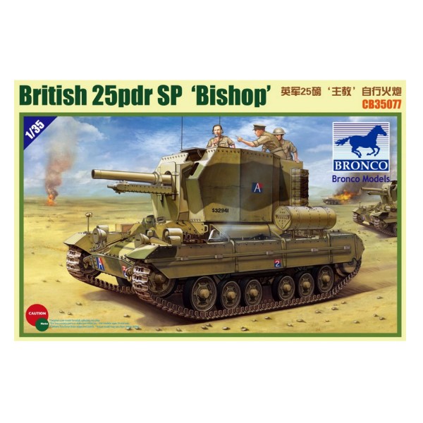 Maqueta de tanque: British 25pdr SP - Bronco-BRM35077