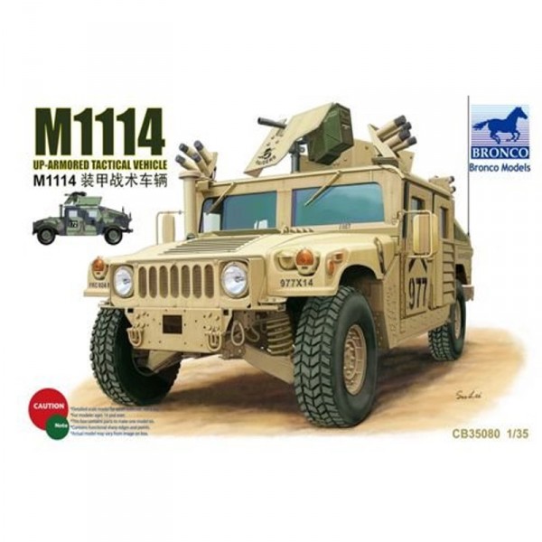 M1114 Up-Armored Tactical Vehicle - 1:35e - Bronco Models - Bronco-BRM35080
