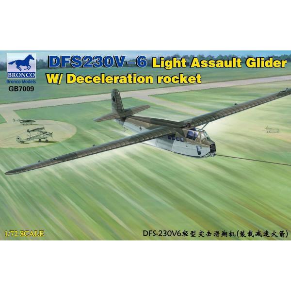 Flugzeugmodell: Leichtes Sturmsegelflugzeug mit DFS230V-6 Verzögerungsrakete - Bronco-GB7009