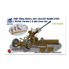 Maqueta de cañón antiaéreo Bofors OQF GunMk.I / III de 40 mm