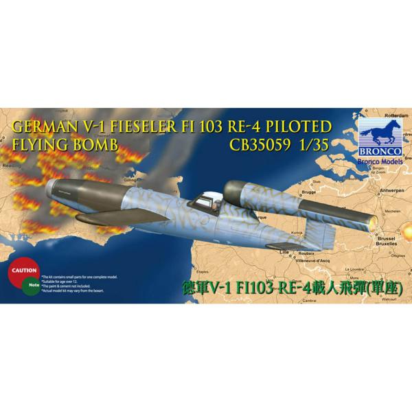 Raketenmodell: Fliegende Bombe V-1 - Bronco-CB35059