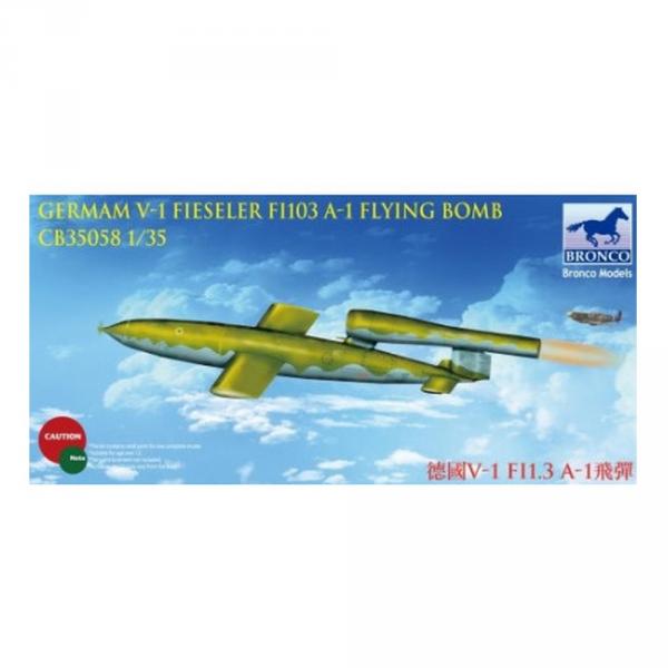 Maquette d'avion : Bombe volante allemande V-1 Fi103 A-1 - Bronco-CB35058
