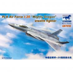 Maqueta de avión: avión de combate furtivo chino chengdu J-20