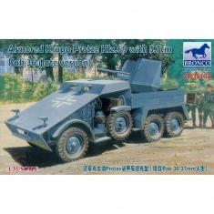 Model military vehicle: Krupp Protze armored Kfz. 69 with 3.7cm Pak 36 (late version)