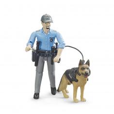 Figurine Bworld : Policier avec son chien