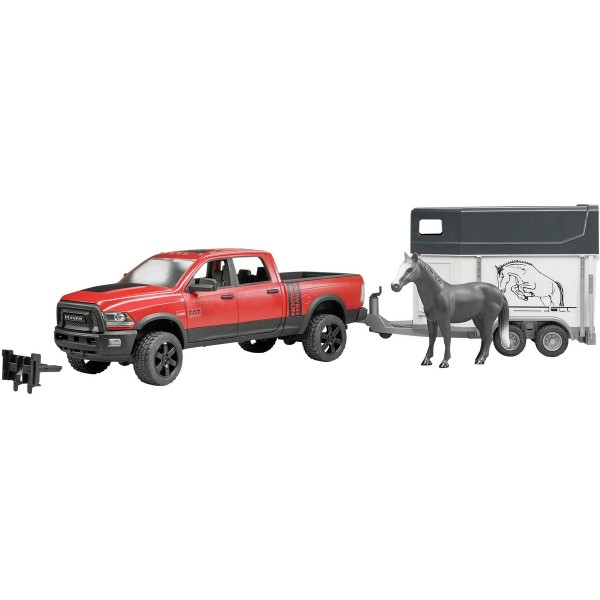 Power Wagon 2500 Ram Pick-up Vehicle with Van and Horse - Bruder-2501