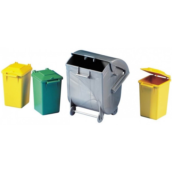 Assortment: 4 Trash Cans - Bruder-2607