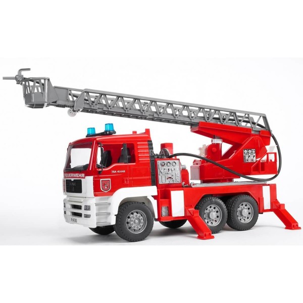 Camión de bomberos con escalera de hombre - Bruder-2771
