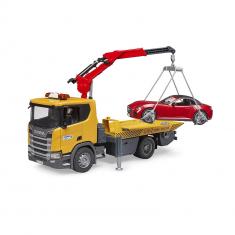 Scania Super 560R tow truck with sound and light module and Roadster vehicle