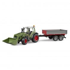 Fendt Vario 211 tractor with loader and trailer