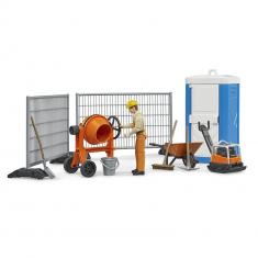 Coffret Chantier bworld avec Figurine ouvrier