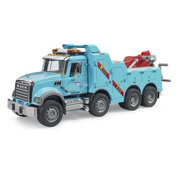 Camion de dépannage et de remorquage MACK Granite avec module son et lumière - Bruder-2831