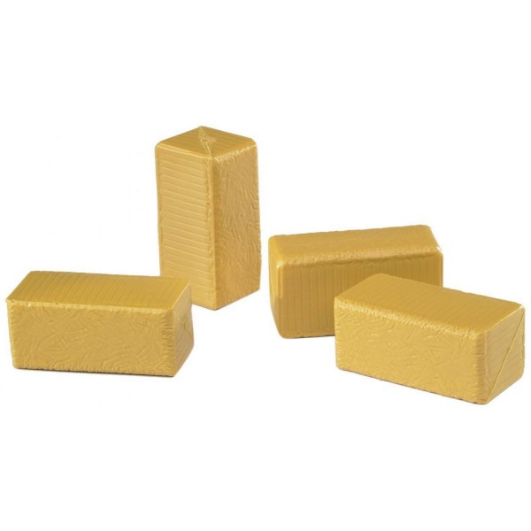 Accessories: 4 Straw Bales - Bruder-2342