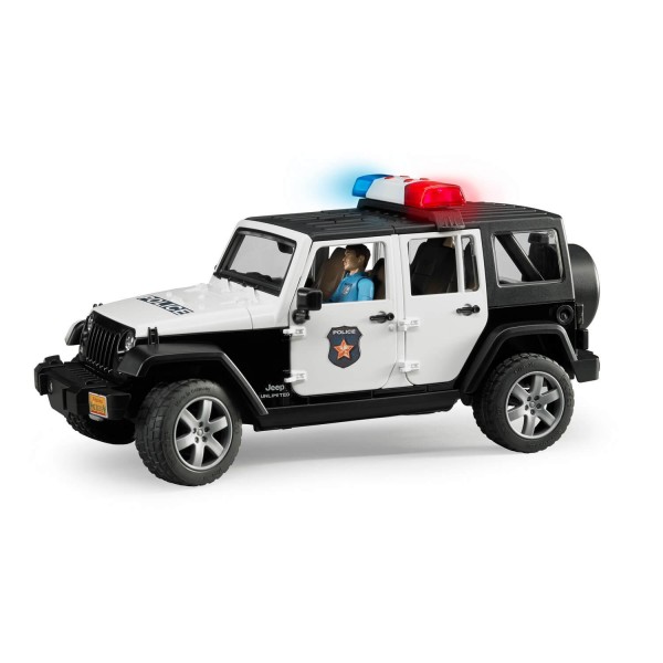 Jeep Wrangler de la policía de Rubicón - Bruder-2526