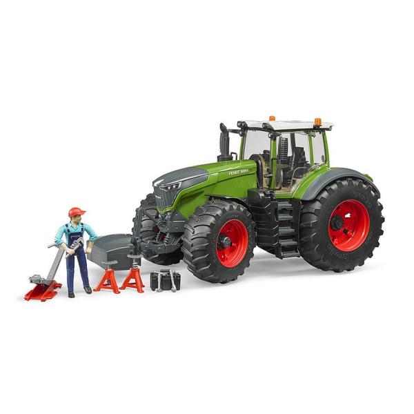 Tractor Fendt 1050 Vario con mecánico y taller. - Bruder-4041