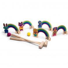 Croquet en bois : Rainbow