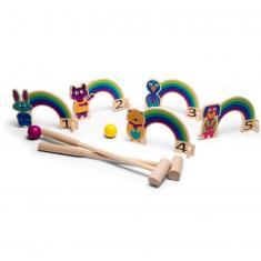 Wooden croquet: Rainbow
