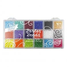 Box of opaque beads