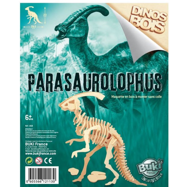 Dinosaure à construire : Parasaurolophus - Buki-D6B-6