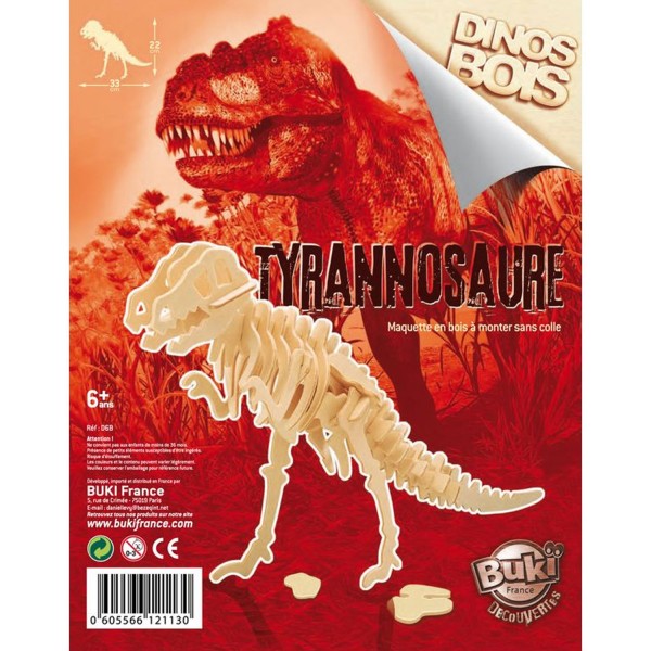 Dinosaure à construire : Tyrannosaure - Buki-D6B-2