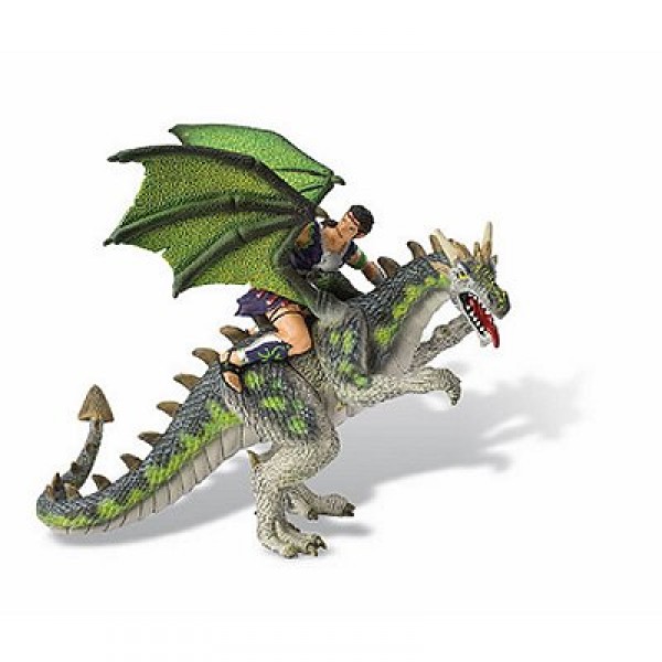 Figurine Chevalier au dragon vert - Bullyland-B75587