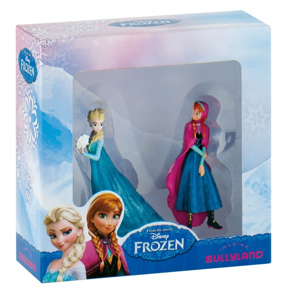 Coffret 2 mini figurines La Reine des Neiges (Frozen) : Anna et Elsa - Bullyland-B13063