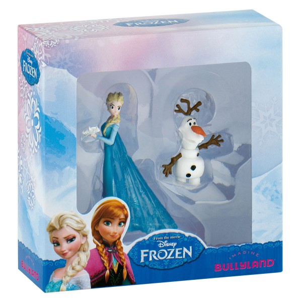 Coffret 2 mini figurines La Reine des Neiges (Frozen) : Elsa et Olaf - Bullyland-B13064