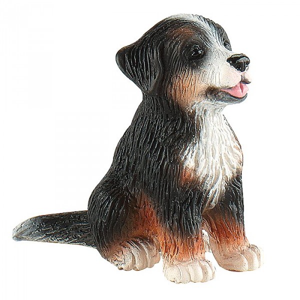 Dog Figurine: Baby Bernese Mountain Dog sitting - Bullyland-B65437