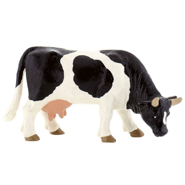 Figura de vaca en blanco y negro. - Bullyland-B62442