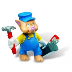 Figurine The three little pigs: Little Pig Handyman