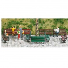 HO model making: Decorative accessories: Public benches