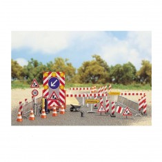 HO model making: Decorative accessories: Construction site signs