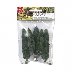 Modellbau: Vegetation - Lot von 5 Zypressen