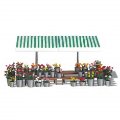 HO model: flower stall