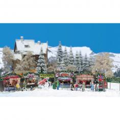 Fabricación de Maquetas HO: mercado navideño