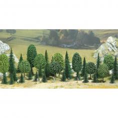 Model N / Z: Decorative accessories: 35 assorted trees