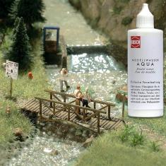 Model making: Decorative accessory: Water for rivers and waterfalls