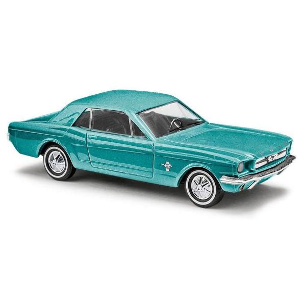 HO model: Ford Mustang turquoise metal - Busch-BUV47562